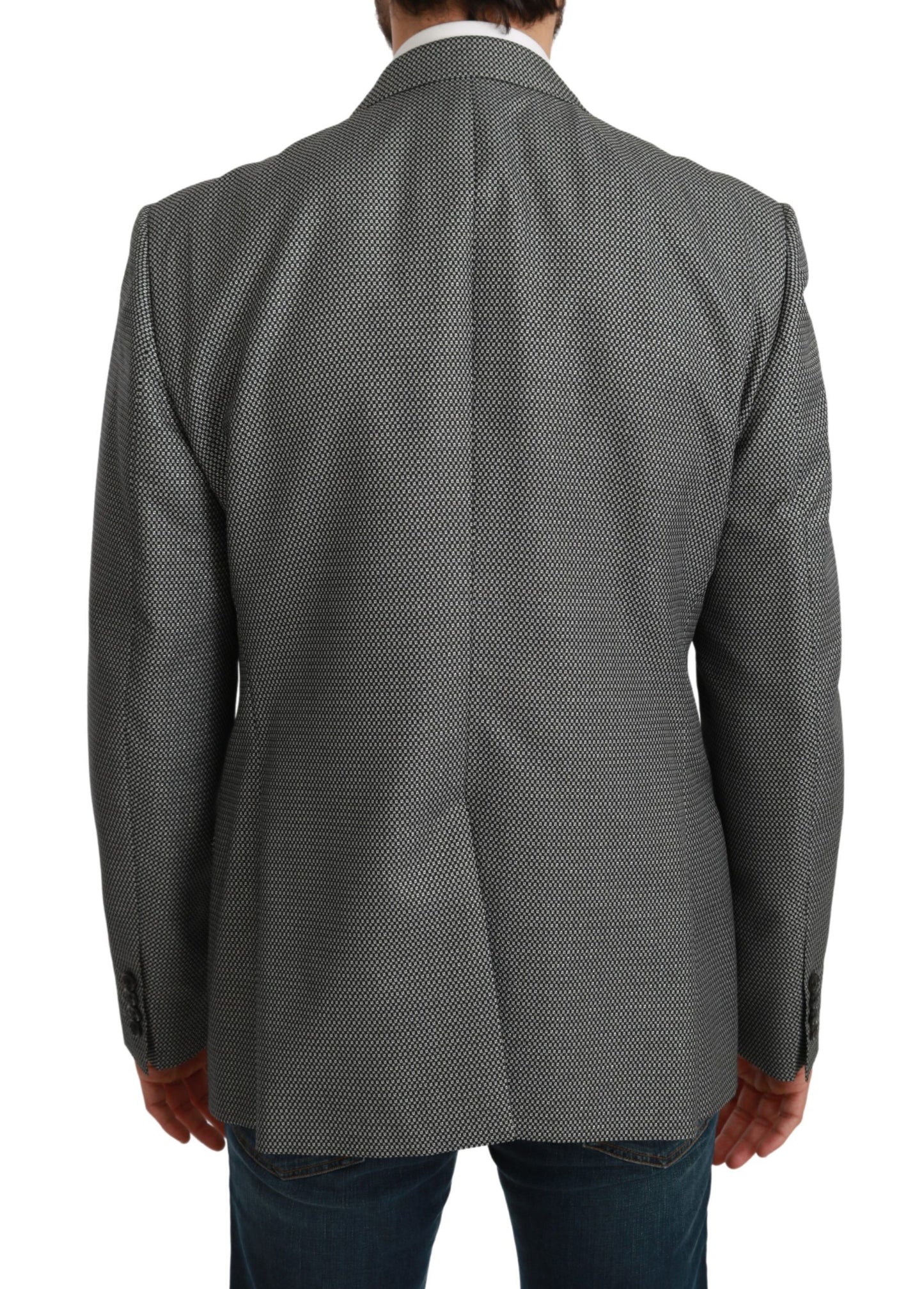 Grauer schmal geschnittener formeller MARTINI Blazer