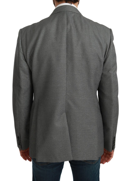 Grauer schmal geschnittener formeller MARTINI Blazer