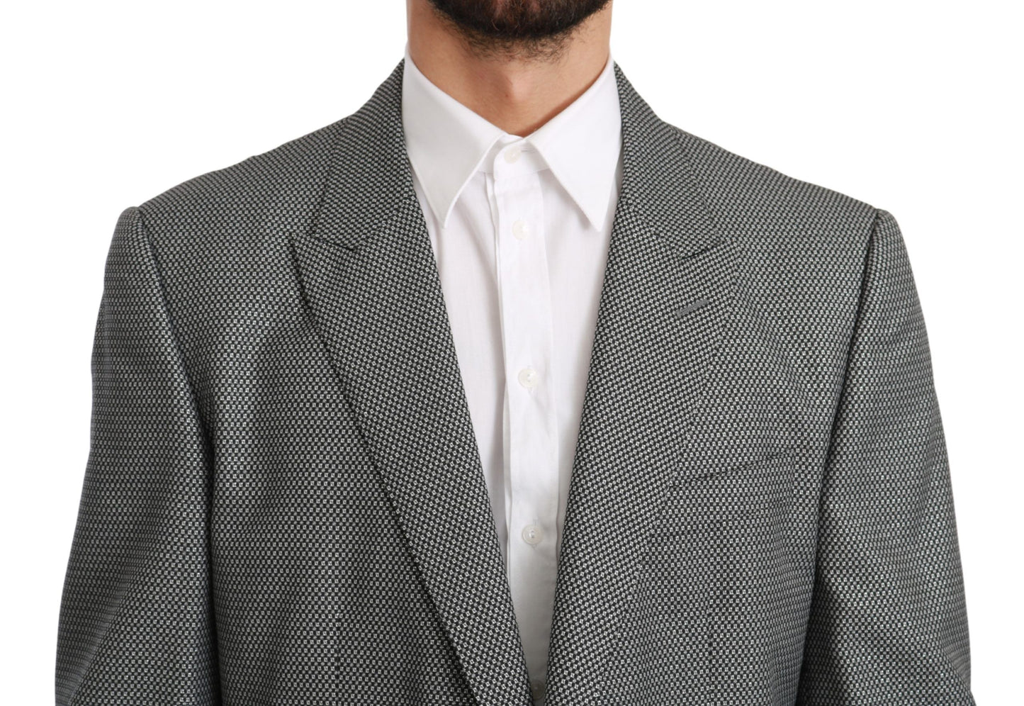 Grauer schmal geschnittener formeller MARTINI Blazer