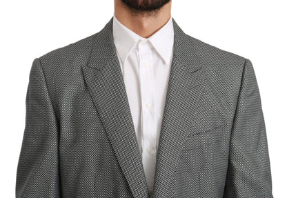 Grauer schmal geschnittener formeller MARTINI Blazer