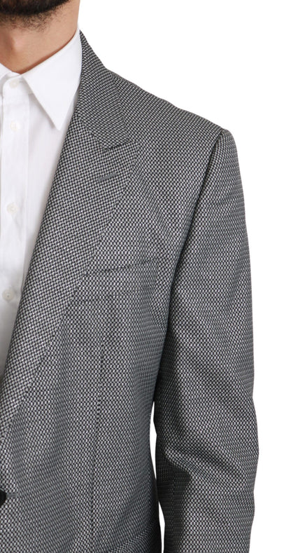 Grauer schmal geschnittener formeller MARTINI Blazer