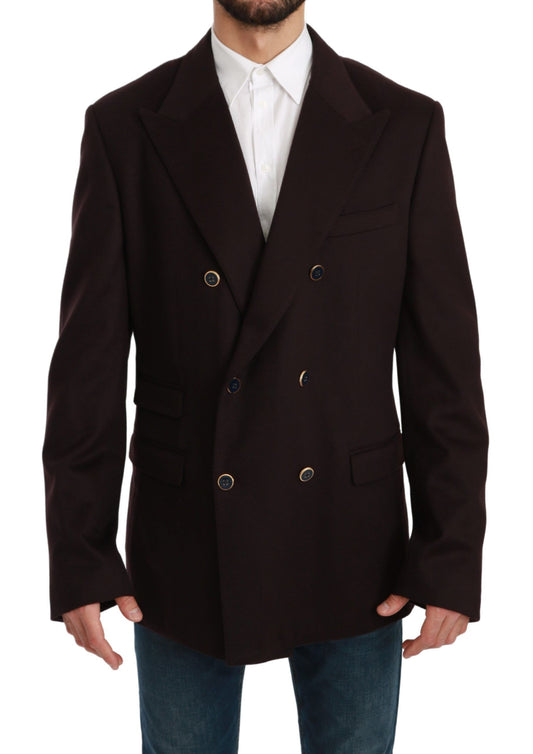 Bordeauxfarbener Kaschmirmantel TAORMINA Blazer