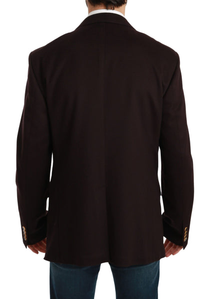 Bordeauxfarbener Kaschmirmantel TAORMINA Blazer