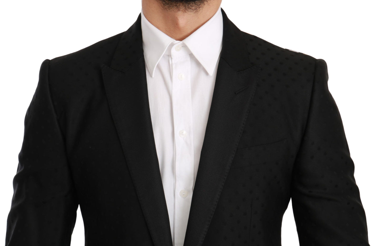 Schwarzer Slim Fit Mantel Jacke MARTINI Blazer
