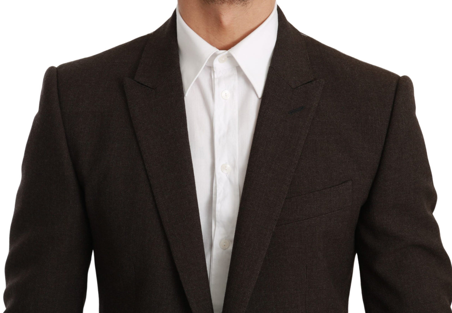 Brauner Slim Fit Mantel Jacke MARTINI Blazer