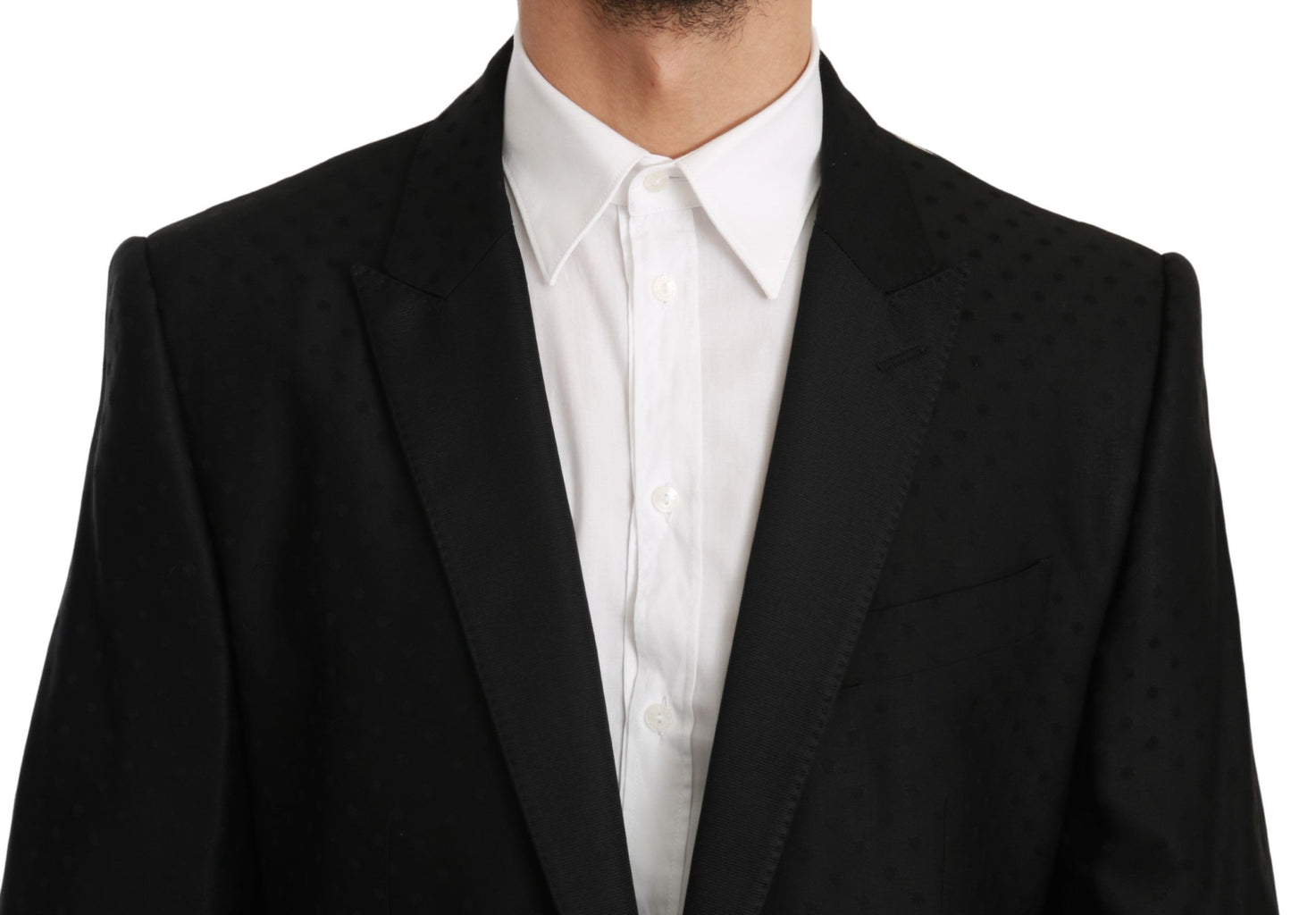 Schwarzer Slim Fit Mantel Jacke MARTINI Blazer