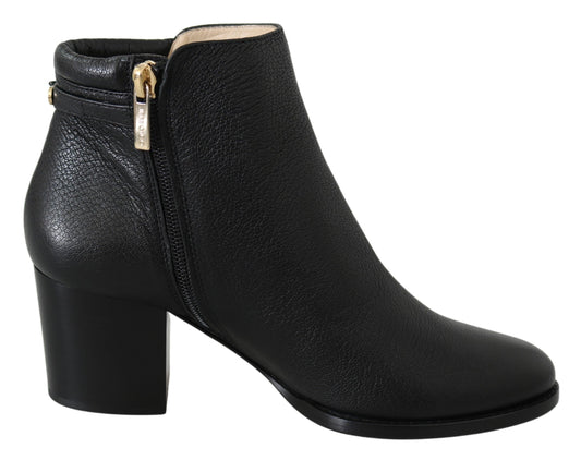 Schwarzes Leder Method 65 Stiefel