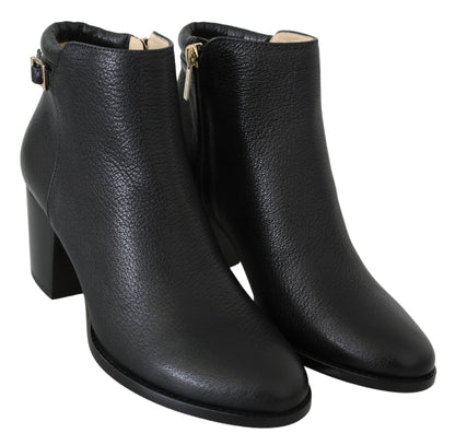 Schwarzes Leder Method 65 Stiefel