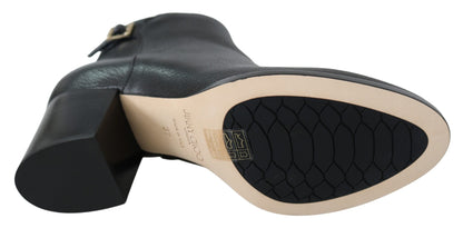 Schwarzes Leder Method 65 Stiefel
