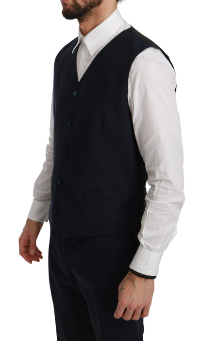 Blauer Slim Fit 3 Stück MARTINI Wollanzug