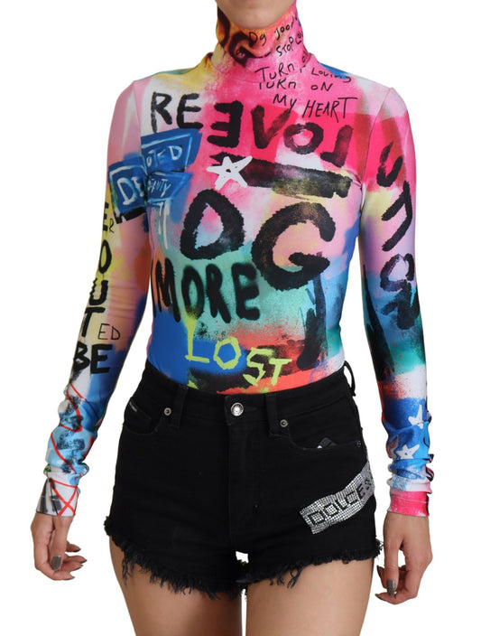 Multicolor Logo Rollkragenpullover Pullover