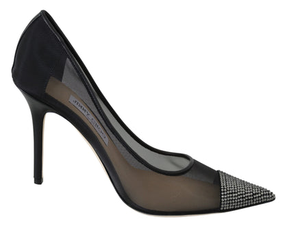 Schwarz Mesh Amika 85 Diamond Pumps Schuhe
