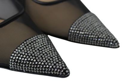 Schwarz Mesh Amika 85 Diamond Pumps Schuhe