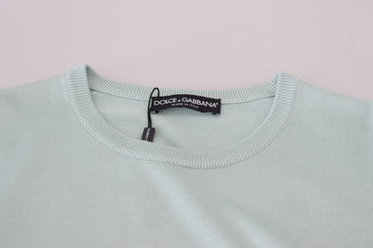 Multicolor Rundhals-Pullover mit Spitze