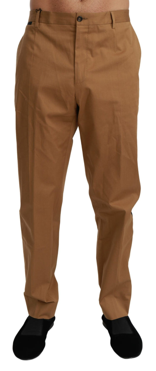Braune Chinohose Baumwoll-Stretch-Hose