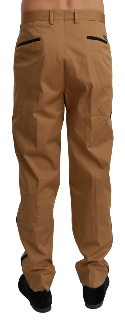 Braune Chinohose Baumwoll-Stretch-Hose