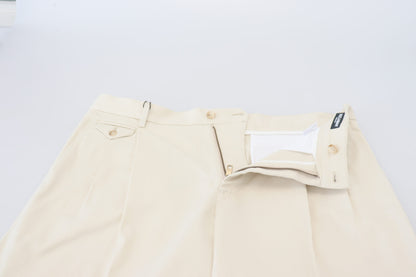 Weiße Chinos Baumwolle Stretch Casual Shorts