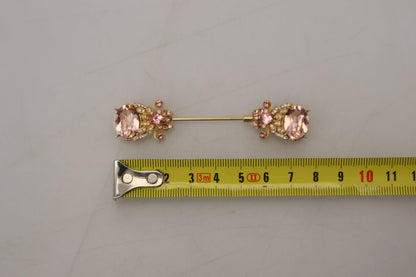 925 Sterling Silber große Kristalle Pin Brosche