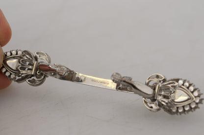 925 Sterling Silber Kristalle Pin Kragen Brosche