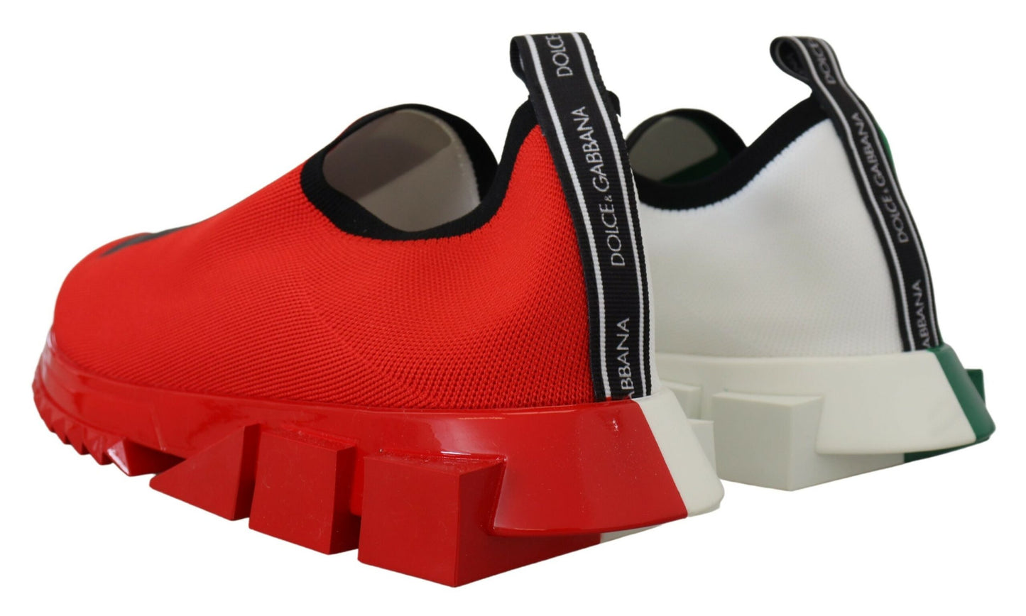 Multicolor Italienische Flagge Farben Turnschuhe Sorrento Schuhe