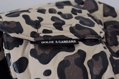 Multicolor Leopard Parka Mantel Brusttasche Jacke 2 Stück