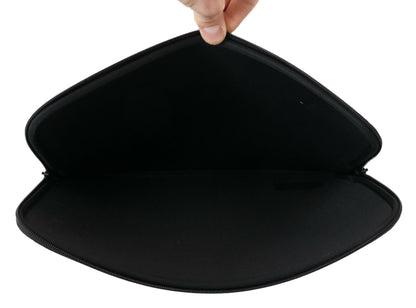 Schwarzes gepolstertes Etui Tasche Zipper Cover Sleeve Case