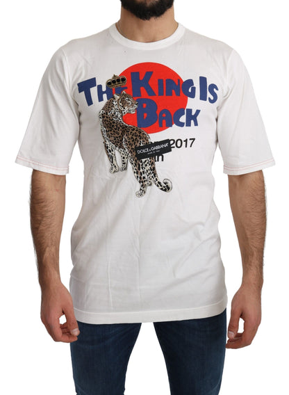Weißes Leopard Royal Top T-shirt