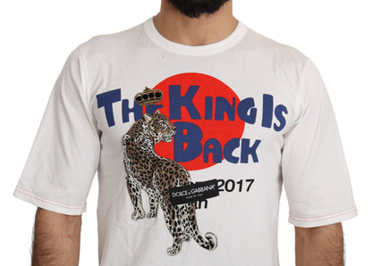 Weißes Leopard Royal Top T-shirt