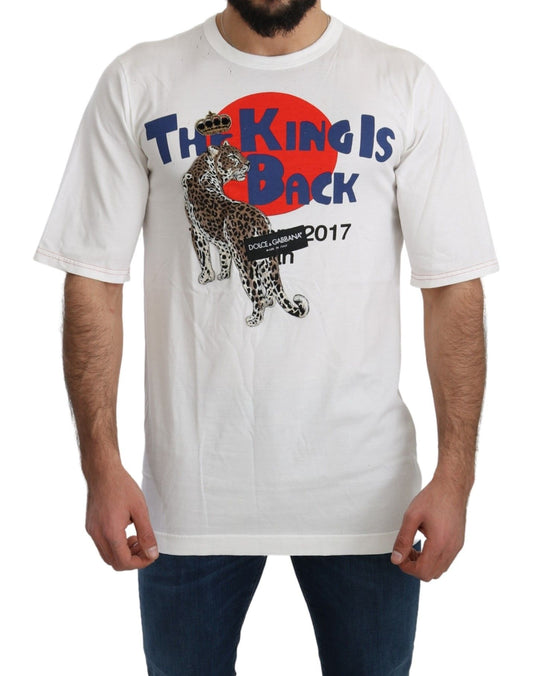 Weißes Leopard Royal Top T-shirt