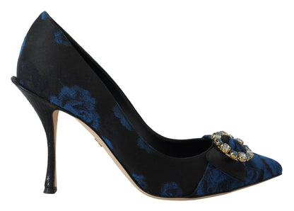 Blau Kristall verschönert Heels Pumps Schuhe