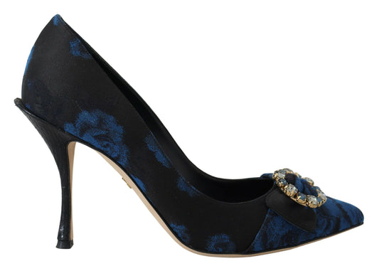 Blau Kristall verschönert Heels Pumps Schuhe