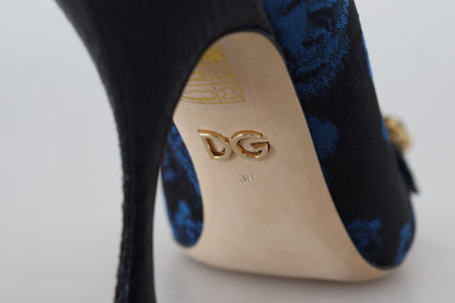Blau Kristall verschönert Heels Pumps Schuhe