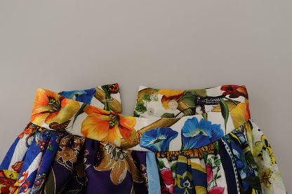 Multicolor Patchwork Sizilien Langer Maxirock