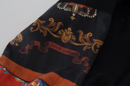 Schwarzer Baumwollpullover mit Rundhalsausschnitt und Logo-Pullover