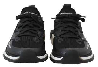 Schwarz Stretch Sorrento Turnschuhe Schuhe