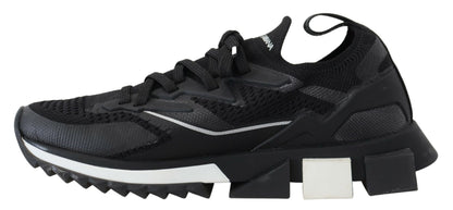 Schwarz Stretch Sorrento Turnschuhe Schuhe