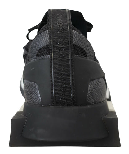 Schwarz Stretch Sorrento Turnschuhe Schuhe