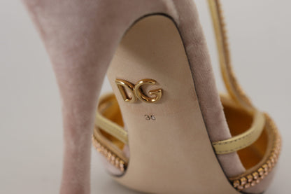 Rosa Kristall T-strap Heels Pumps Schuhe