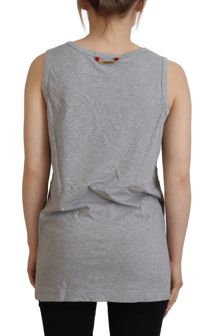 Graues D&G Millennials Tank Tee Baumwoll-T-Shirt
