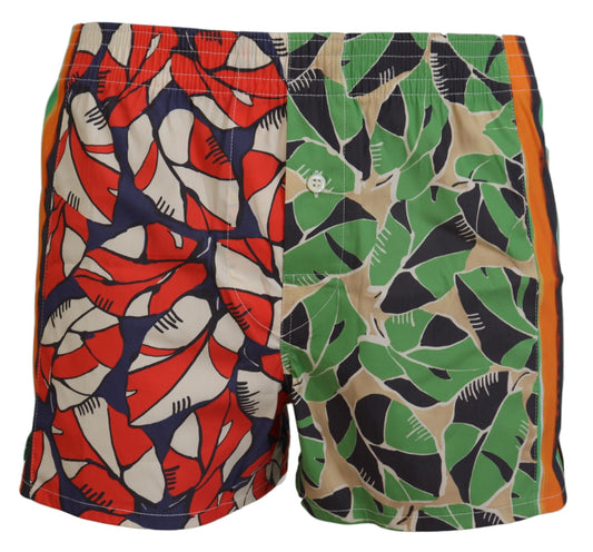 Multicolor Floral Print Männer Beachwear Shorts Bademode