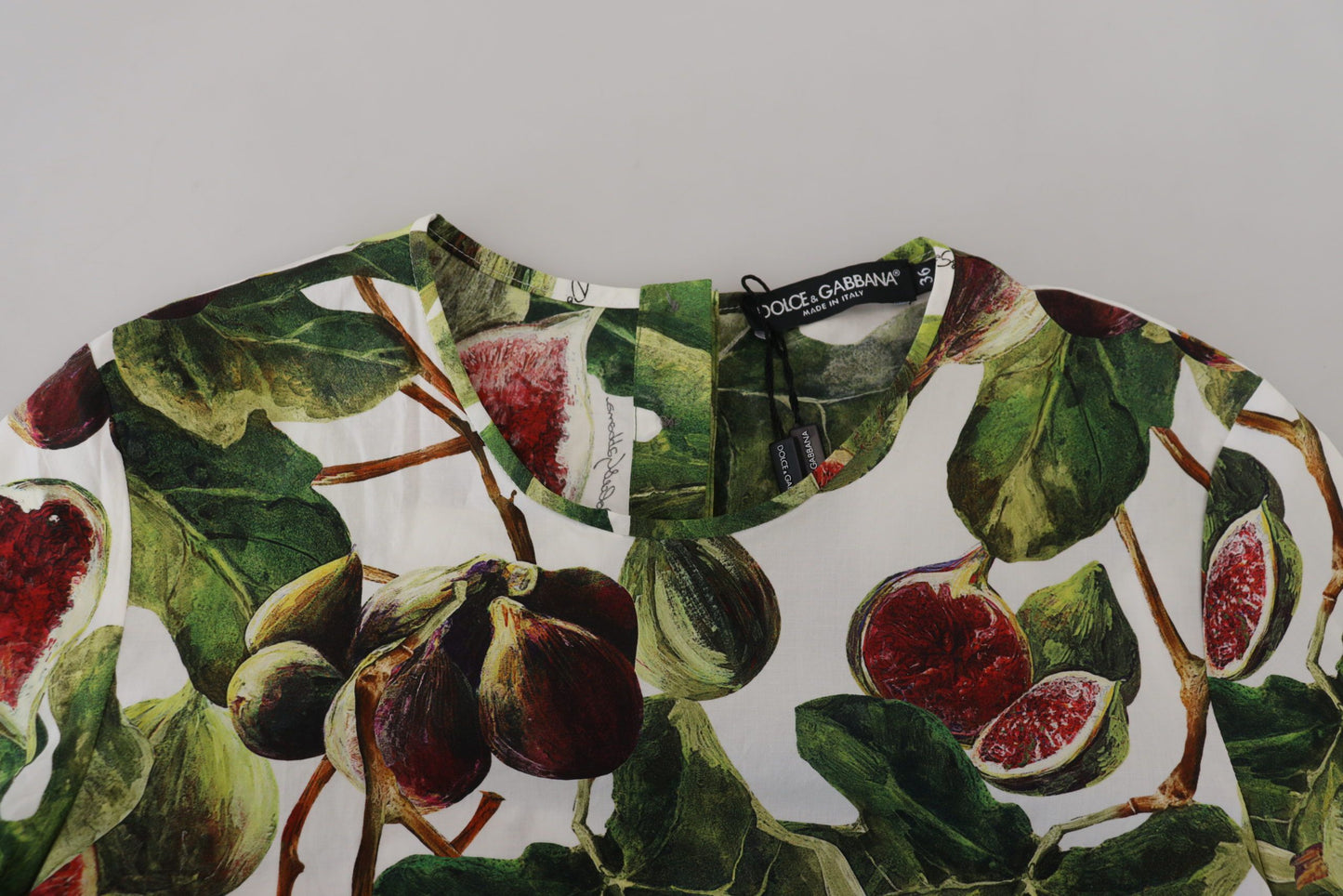 Baumwoll-Top mit Rundhalsausschnitt Bluse Frucht-T-Shirt