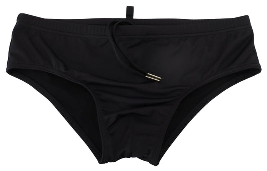 Schwarz Orange Logo gedruckt Männer schwimmen kurze Badebekleidung