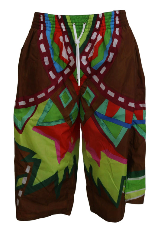 Multicolor Bedruckte Herren Strandbekleidung Shorts Bademode