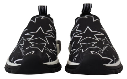 Weiß Schwarz Logo Sterne Sneakers Sorrento Schuhe