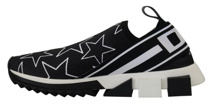 Weiß Schwarz Logo Sterne Sneakers Sorrento Schuhe