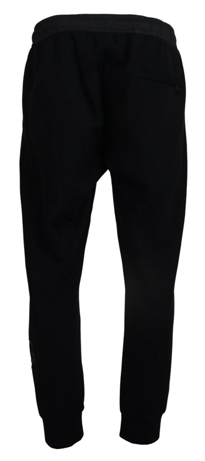 Schwarze Baumwoll-Jogger-Hose für Männer