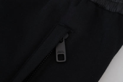 Schwarze Baumwoll-Jogger-Hose für Männer