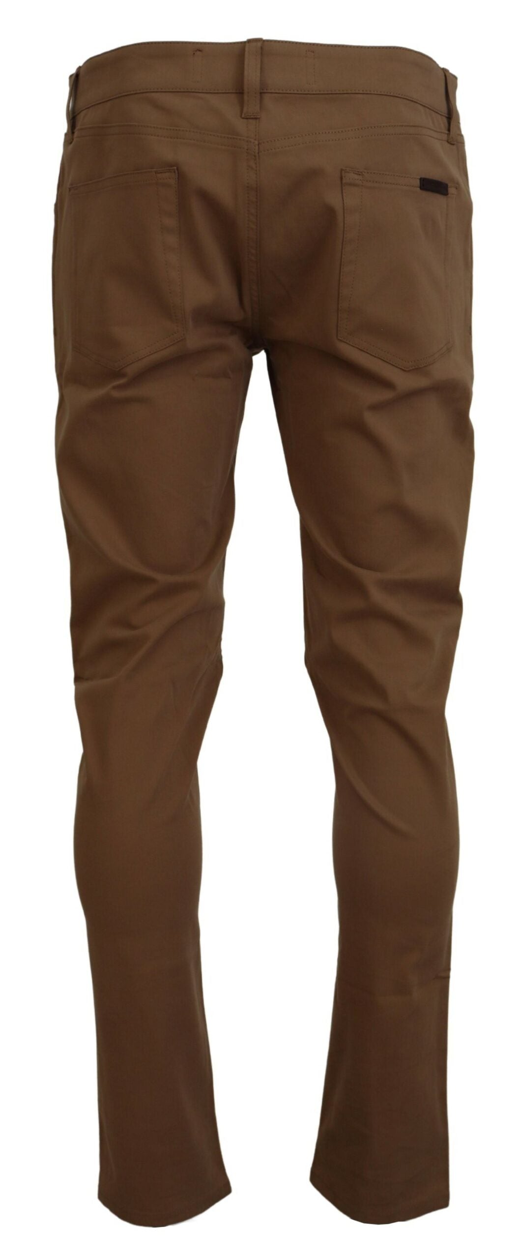 Braun Baumwolle Tapered Herren Denim Jeans