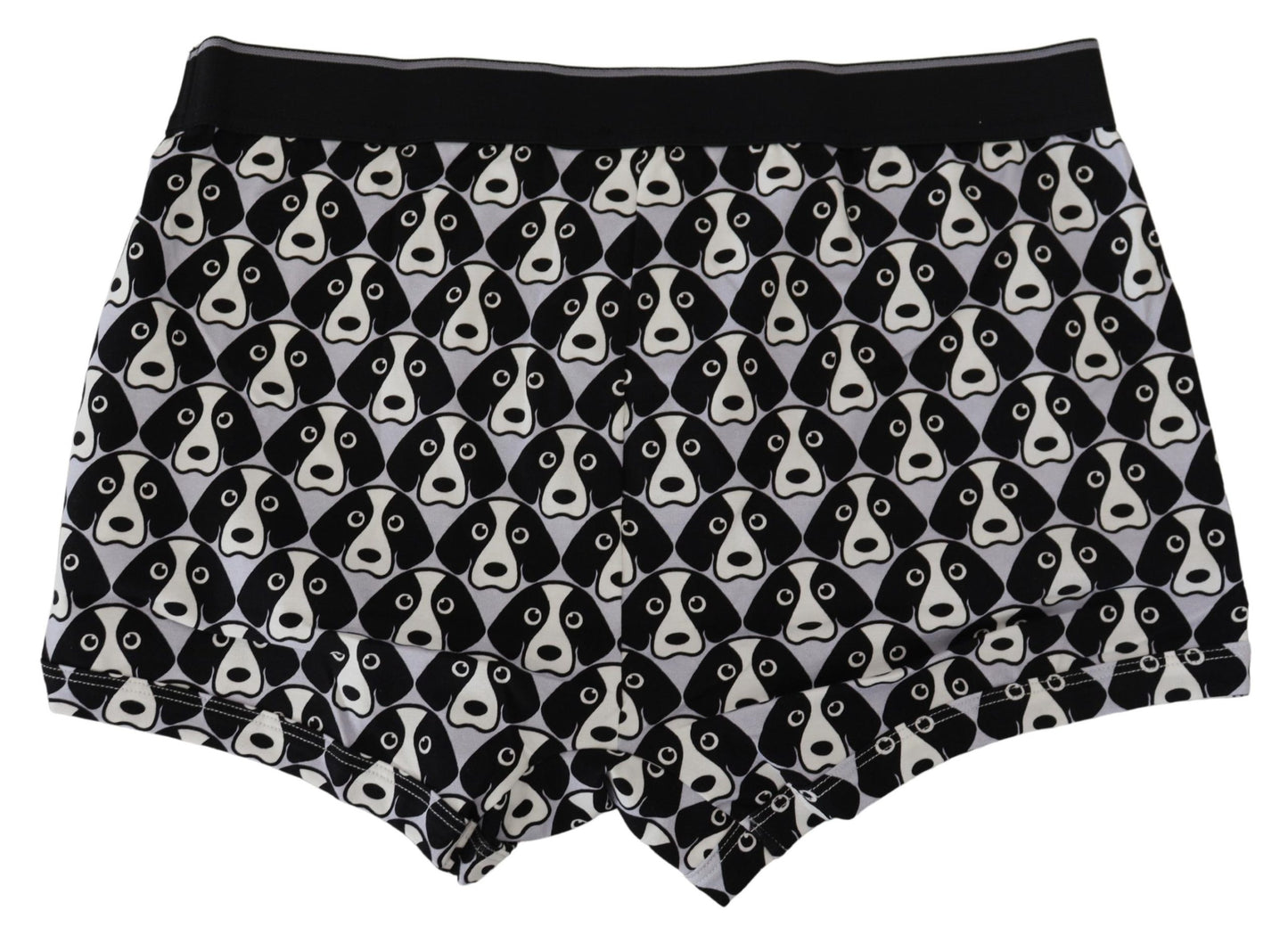 Schwarzer Hund Druck Baumwolle Regular Boxer Unterwäsche