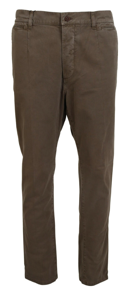 Braun Baumwolle Straight Fit Herren Denim Jeans